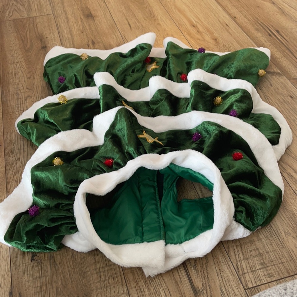 Large dog Christmas tree costume